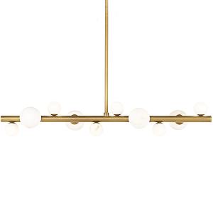 Люстра линейная со стеклянными сферами Stardust