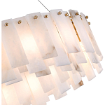 Люстра круглая декорированная натуральным камнем Stone Interior Accent варинант исполнения - 5 | Loft Concept в Рязани