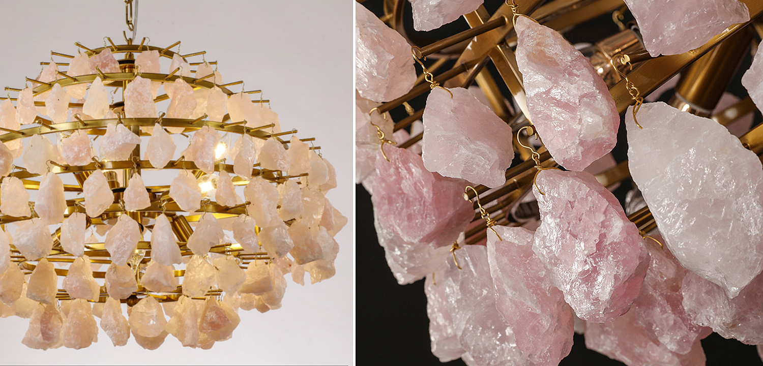 Hardis Pink stone Chandelier 65 Hardis Pink stone Chandelier 65 - Loft-Concept в Рязани