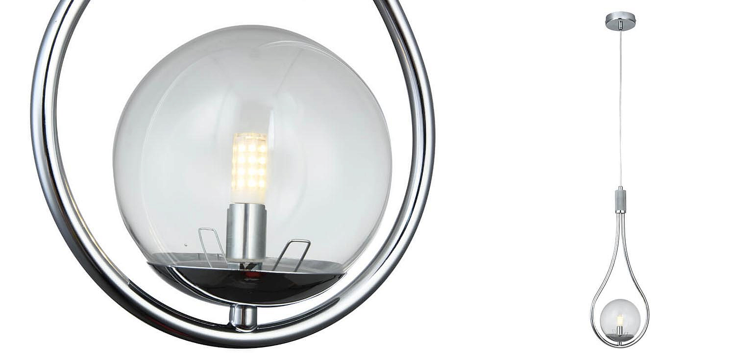 Подвесной светильник B.LUX C Ball drop chrome Подвесной светильник B.LUX C Ball drop chrome - Loft-Concept в Рязани