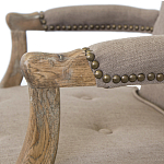 Кресло Aubrey Classical Armchair brown flax варинант исполнения - 4 | Loft Concept в Рязани