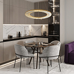 Кольцевая люстра с хрустальным декором Maude Crystal Chandelier варинант исполнения - 5 | Loft Concept в Рязани