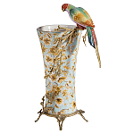 Ваза фарфоровая с птицей на бронзовой ветке Garden of Eden варинант исполнения - 1 | Loft Concept в Рязани