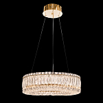 Люстра подвесная круглая из прозрачного хрусталя с золотым корпусом Selfsufficient варинант исполнения - 2 | Loft Concept в Рязани