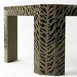 Дизайнерский кофейный стол с рисунком леопард Neytiri Beige Leopard варинант исполнения - 3 | Loft Concept в Рязани