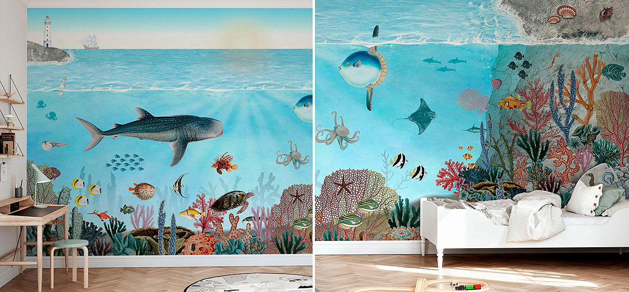 Обои ручная роспись Ocean Lookbook Обои ручная роспись Ocean Lookbook - Loft-Concept в Рязани