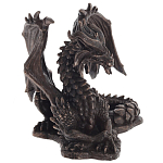 Декоративная статуэтка Дракон Dragon Dark Bronze Statuette варинант исполнения - 3 | Loft Concept в Рязани