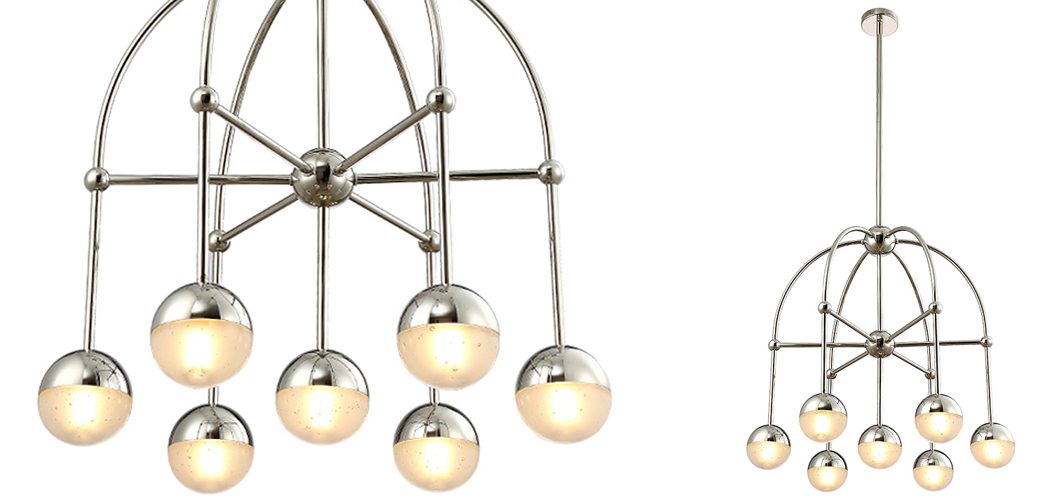 Люстра Heidy Chrome Chandelier 7 Люстра Heidy Chrome Chandelier 7 - Loft-Concept в Рязани