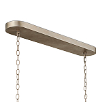 Люстра овальной формы с фактурным серебряным каркасом и тканевым абажуром Silver Honeycomb варинант исполнения - 4 | Loft Concept в Рязани