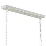 Люстра белая прямоугольная с абажурами в виде цветков тюльпана White Tulips варинант исполнения - 5 | Loft Concept в Рязани