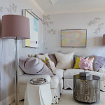 Обои ручная роспись Bamboo Special Colourway on Natural Mica metallic silk варинант исполнения - 1 | Loft Concept в Рязани