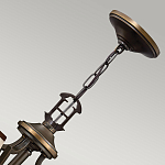 Люстра бронзового цвета с бежевыми абажурами из органзы в классическом стиле Hinkley варинант исполнения - 10 | Loft Concept в Рязани