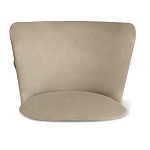 Барный стул со спинкой на 4-х коричневых ножках Бежевый Велюр Ava Charm варинант исполнения - 3 | Loft Concept в Рязани