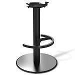 Барный стул вращающийся со спинкой и подлокотниками Douglas Rhombus Черный Велюр варинант исполнения - 4 | Loft Concept в Рязани