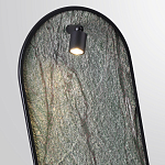 Настенный светильник зеленого цвета с черной рамкой овальной формы с полкой Herbarium  варинант исполнения - 4 | Loft Concept в Рязани