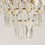 Люстра многоярусная с овальными прозрачными подвесками 36 см Harmonica варинант исполнения - 10 | Loft Concept в Рязани