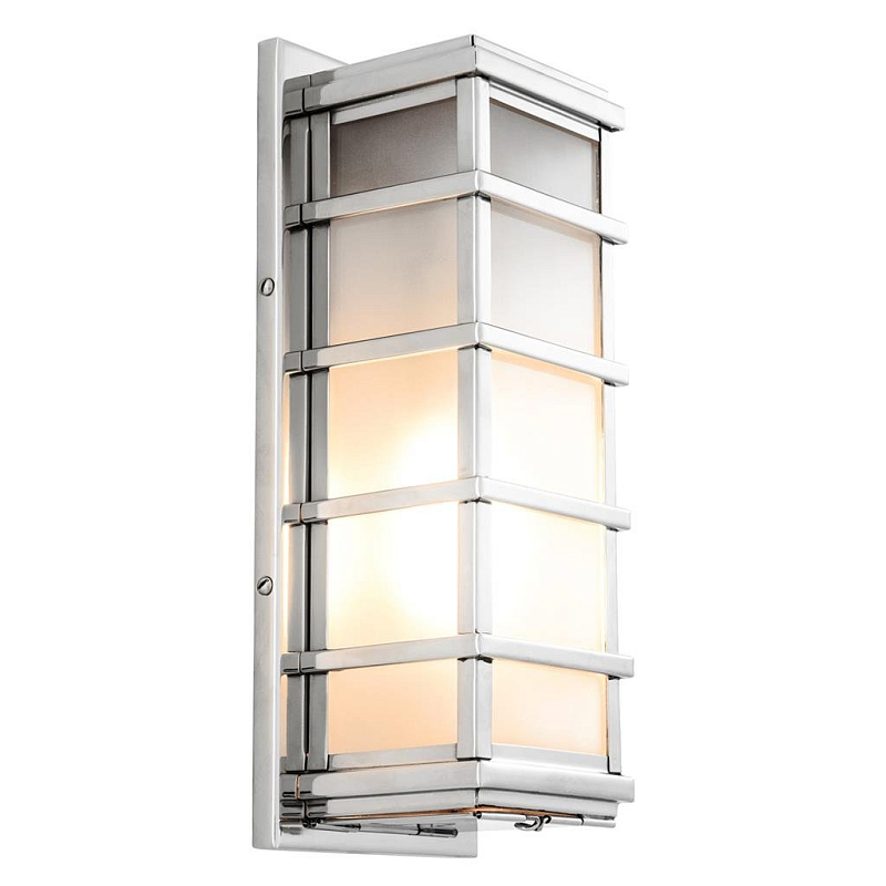 Бра Wall Lamp Welby Nickel Никель Прозрачное Стекло Бра Wall Lamp Welby Nickel Никель Прозрачное Стекло в Рязани | Loft Concept