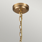 Люстра цвета латунь с 5-ю цилиндрическими плафонами из прозрачного пузырчатого стекла Kichler варинант исполнения - 6 | Loft Concept в Рязани