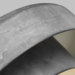 Подвесной светильник с массивным круглым стальным плафоном серого цвета в индустриальном стиле на цепи Feiss варинант исполнения - 3 | Loft Concept в Рязани