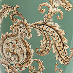 Настольная лампа бирюзовая с цветочным принтом Turquoise Flight варинант исполнения - 6 | Loft Concept в Рязани