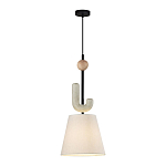 Подвесной светильник с бежевым тканевым плафоном Flourish варинант исполнения - 2 | Loft Concept в Рязани