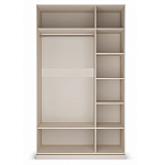 Шкаф трёхдверный с 2-мя зеркальными дверками Satin Furniture варинант исполнения - 2 | Loft Concept в Рязани