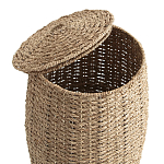 Корзина с крышкой из камыша Chane Wicker Basket варинант исполнения - 3 | Loft Concept в Рязани