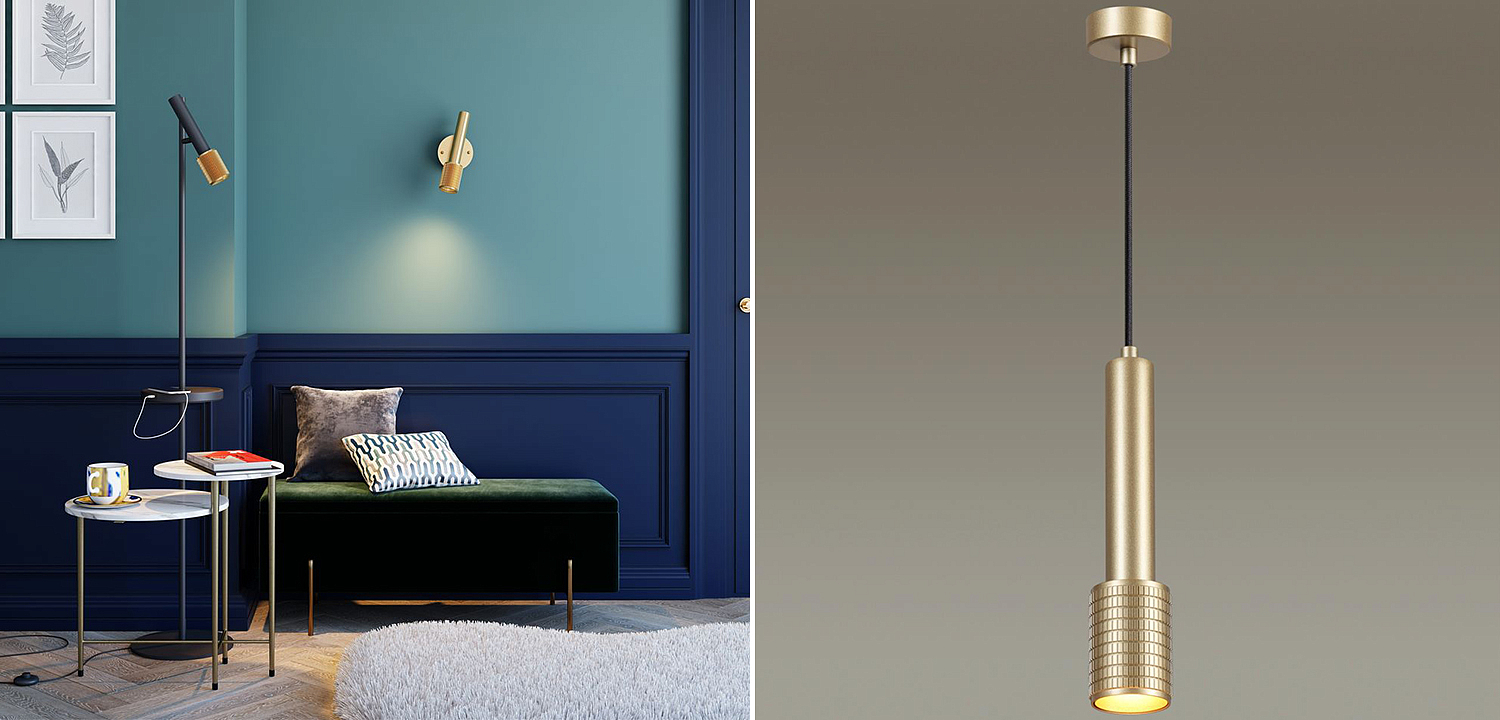 Подвесной светильник Eneko Gold Hanging Lamp Подвесной светильник Eneko Gold Hanging Lamp - Loft-Concept в Рязани