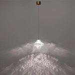 Подвесной светильник с плафоном из фактурного прозрачного стекла Light Ensemble варинант исполнения - 4 | Loft Concept в Рязани