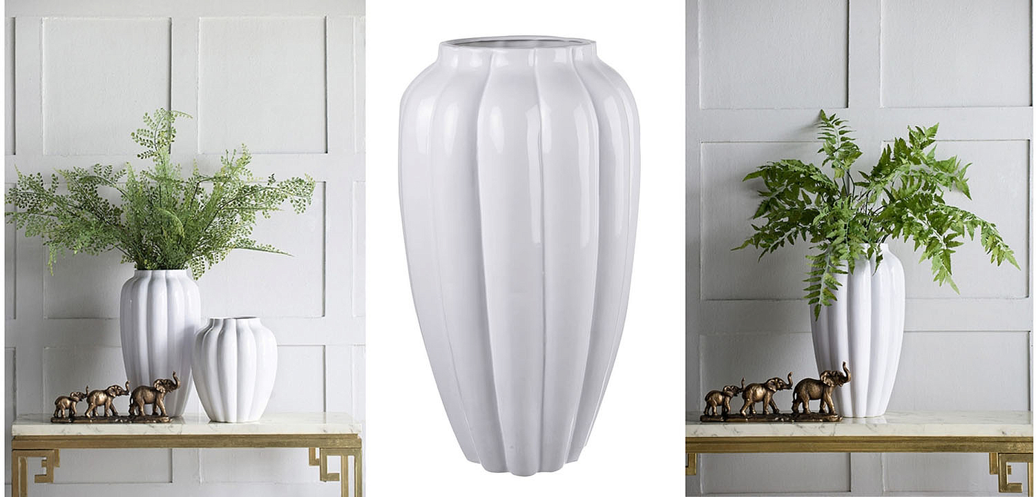 Ваза Carambola Vase white high Ваза Carambola Vase white high - Loft-Concept в Рязани
