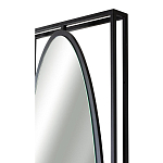 Зеркало овальное в металлической оправе в стиле лофт Urban Style Space варинант исполнения - 3 | Loft Concept в Рязани