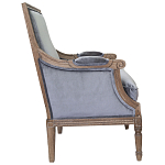 Кресло William Classical Armchair grey velvet варинант исполнения - 1 | Loft Concept в Рязани