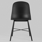 Стул из прочного пластика на металлическом основании Anora Black варинант исполнения - 4 | Loft Concept в Рязани