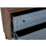 Комод серый из массива бука с 3-мя ящиками Wenge Light варинант исполнения - 3 | Loft Concept в Рязани