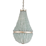 Люстра с каскадом из стеклянных декоративных элементов Shining Sea Glass варинант исполнения - 2 | Loft Concept в Рязани