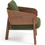 Кресло с каркасом из массива ореха Gallin Chair Green варинант исполнения - 3 | Loft Concept в Рязани