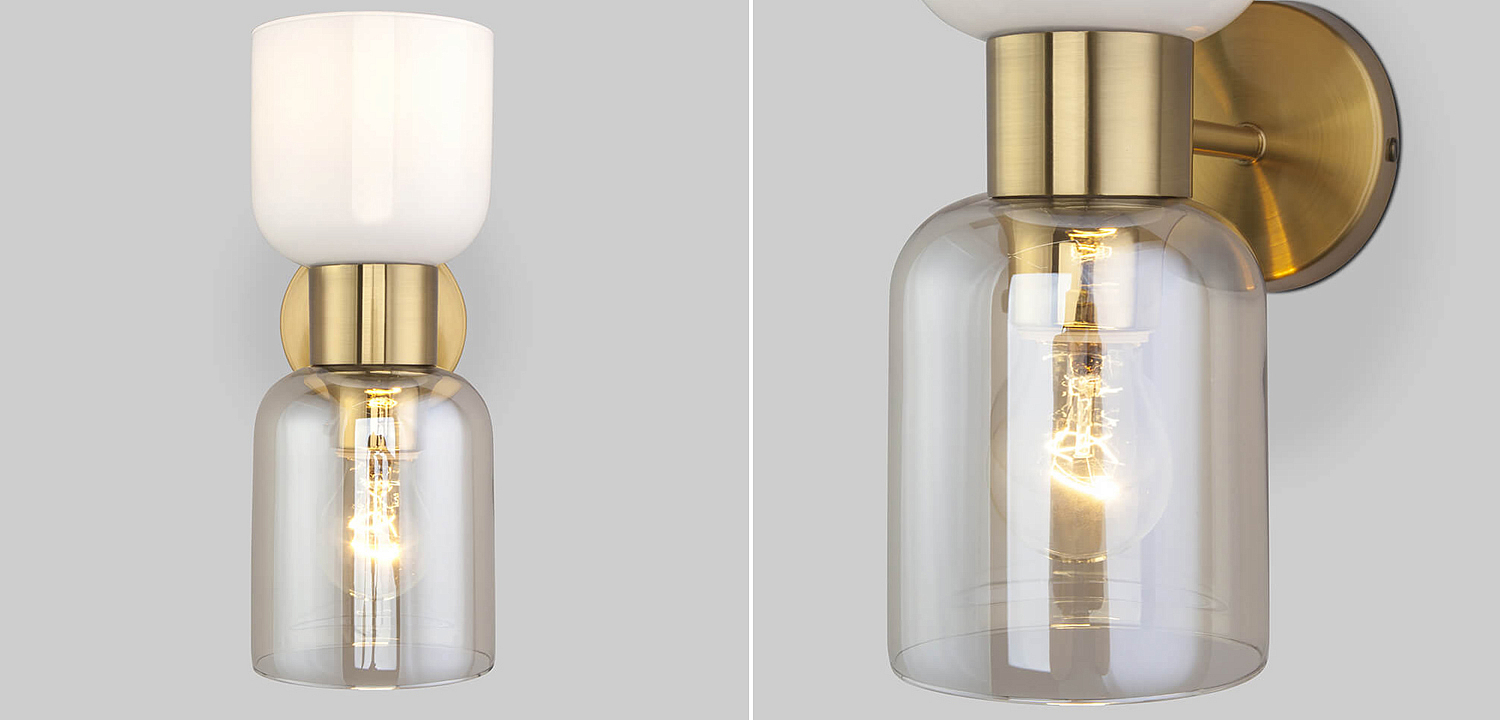 Бра Light maker studio Sconce white and smok brass Бра Light maker studio Sconce white and smok brass - Loft-Concept в Рязани