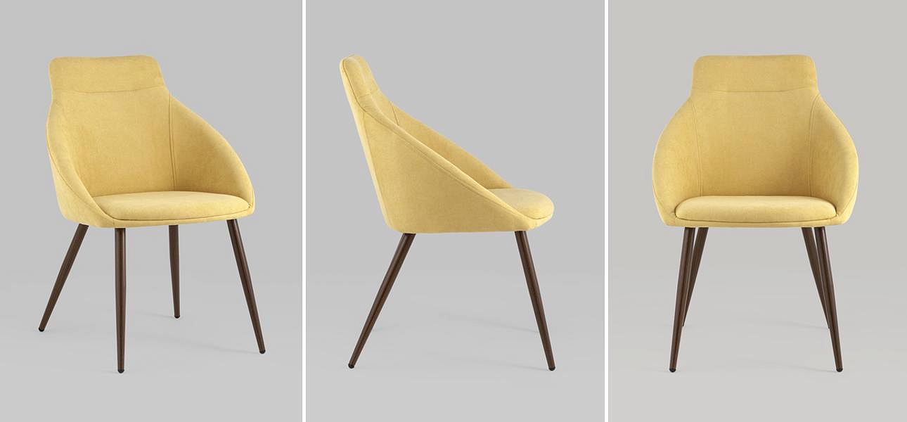 Стул Queenie Chair Желтый Цвет Стул Queenie Chair Желтый Цвет - Loft-Concept в Рязани