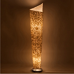 Торшер из перламутра на металлическом каркасе Indonesian Spiral варинант исполнения - 2 | Loft Concept в Рязани