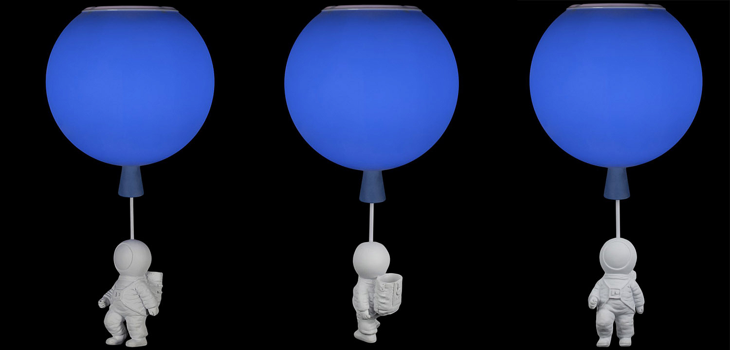 Потолочный светильник Cosmonaut blue ball Потолочный светильник Cosmonaut blue ball - Loft-Concept в Рязани