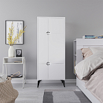 Комод белый с 4-мя дверцами на металлических ножках SPARK MULTIPURPOSE CABINET WHITE варинант исполнения - 1 | Loft Concept в Рязани