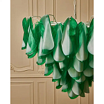 Люстра из стеклянных зеленых лепестков Petalled Illuminator варинант исполнения - 5 | Loft Concept в Рязани