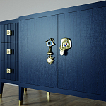 Большой Комод-буфет Elsa Dreams Blue с ящиками варинант исполнения - 2 | Loft Concept в Рязани