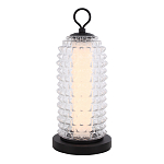 Настольная лампа с прозрачным факутрным стеклянным плафоном Sonora варинант исполнения - 1 | Loft Concept в Рязани