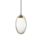 Подвесной светильник с плафоном в форме капли Crystal Transparent Drop варинант исполнения - 3 | Loft Concept в Рязани