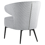 Современное мягкое кресло на металлических ножках Rakush Grey варинант исполнения - 4 | Loft Concept в Рязани