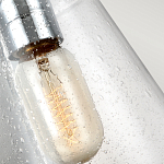 Бра с плафоном в форме колокола из прозрачного стекла с пузырьками Feiss варинант исполнения - 5 | Loft Concept в Рязани