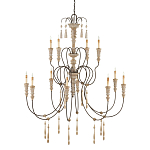 Люстра с состаренными резными элементами Big Graceful Profile варинант исполнения - 4 | Loft Concept в Рязани