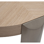 Столик журнальный круглый со светлым шпоном Light Veneer Table варинант исполнения - 2 | Loft Concept в Рязани