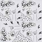 Плитка с узором Граффити 3 варинант исполнения - 1 | Loft Concept в Рязани